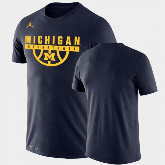 Drop Legend Michigan Performance Basketball Men Navy T-Shirt 794314-576