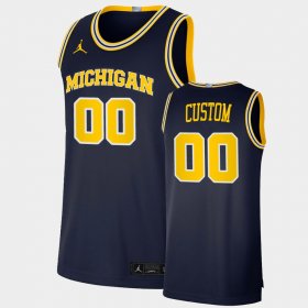 #00 Custom College Basketball Michigan 2021 Basketball Dri-FIT Swingman Men's Navy Jersey 851497-606 #00 Custom College Basketball Michigan 2021 Basketball Dri-FIT Swingman Men's Navy Jersey 851497-606