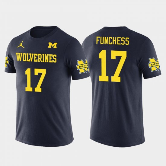 #17 Devin Funchess Future Stars University of Michigan Football Men\'s Navy T-Shirt 360137-192