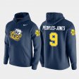 #9 Donovan Peoples-Jones Vault Logo Club Michigan Pullover Mens Navy Hoodie 282143-331