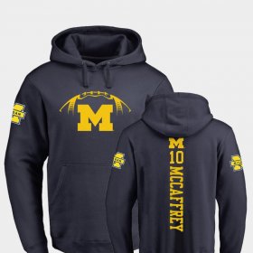 #10 Dylan McCaffrey College Football Michigan Wolverines Backer Men's Navy Hoodie 745446-688 #10 Dylan McCaffrey College Football Michigan Wolverines Backer Men's Navy Hoodie 745446-688