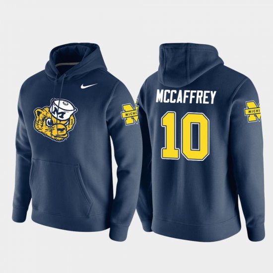 #10 Dylan McCaffrey Vault Logo Club Michigan Wolverines Pullover Men\'s Navy Hoodie 373271-429
