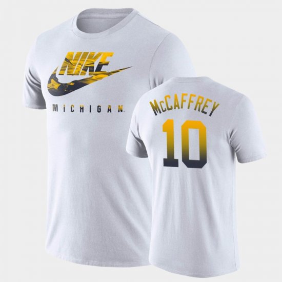 #10 Dylan McCaffrey Spring Break Futura Michigan Men White T-Shirt 789877-462