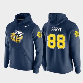 #88 Grant Perry Vault Logo Club Michigan Pullover Mens Navy Hoodie 266820-271
