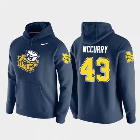 #43 Jake McCurry Vault Logo Club Michigan Pullover Mens Navy Hoodie 900757-605