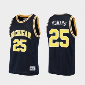 #25 Juwan Howard Alumni University of Michigan Basketball Men Navy Jersey 918273-822 #25 Juwan Howard Alumni University of Michigan Basketball Men Navy Jersey 918273-822
