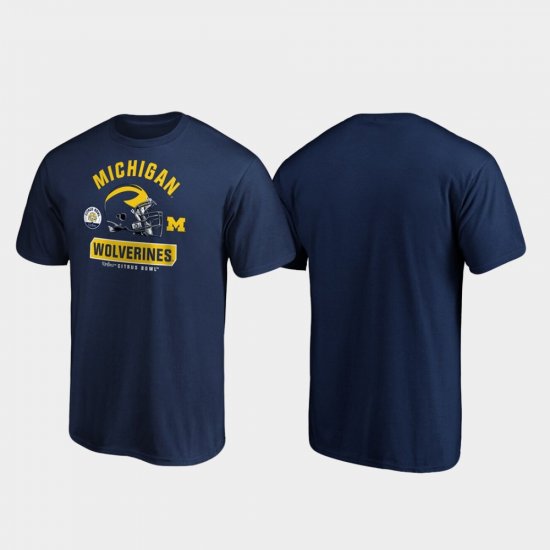 2020 Citrus Bowl Bound Michigan Spike Men\'s Navy T-Shirt 199707-645