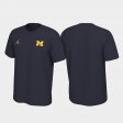 Left Chest Logo Michigan Wolverines Legend Men Navy T-Shirt 604887-223