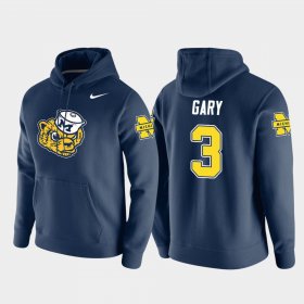 #3 Rashan Gary Vault Logo Club Michigan Pullover Men Navy Hoodie 756819-770