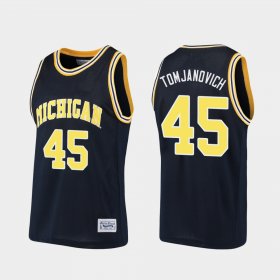 #45 Rudy Tomjanovich Alumni Wolverines Basketball Men Navy Jersey 168521-544
