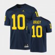 #10 Tom Brady Game Michigan Men's Navy Jersey 161420-903