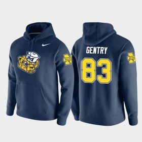 #83 Zach Gentry Vault Logo Club University of Michigan Pullover Men Navy Hoodie 401295-321