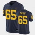 #65 Zak Zinter Limited University of Michigan Football Men Navy Jersey 916667-131