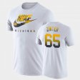 #65 Zak Zinter Spring Break Futura Michigan Men White T-Shirt 936070-667