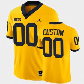 #00 Custom College Football Michigan Wolverines Limited Men Maize Jersey 788787-136 #00 Custom College Football Michigan Wolverines Limited Men Maize Jersey 788787-136