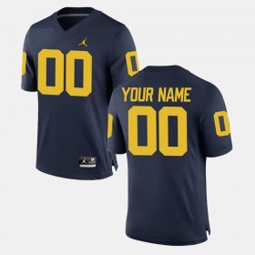 #00 Custom College Limited Football Michigan Wolverines Men Navy Jersey 396285-742