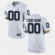 #00 Custom College Limited Football Michigan Men's White Jersey 930785-187