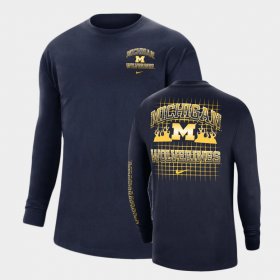 Tour Max 90 University of Michigan Men Navy T-Shirt 323358-198