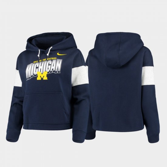 Local Wolverines Pullover Women\'s Navy Hoodie 122908-135